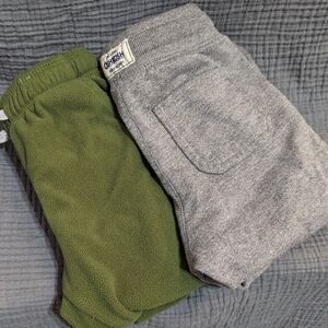 OshKosh, Carter's, toddler boy, essential sweatpants, green and gray